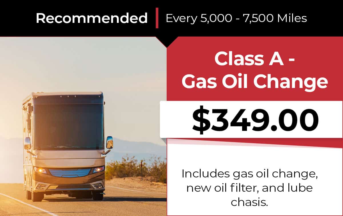 Class A Gas Oil Change Service Special Coupon